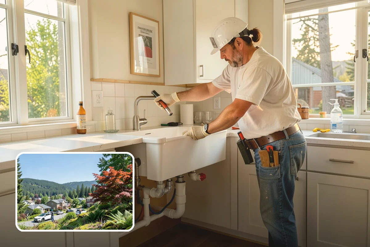Two-Tone Cabinet Installation in Index, Snohomish County, WA - A designer, high-interest look