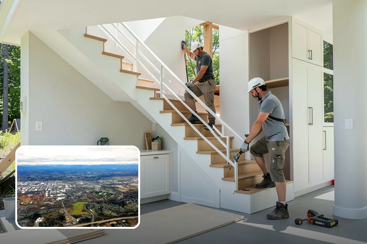 Two-Tone Cabinet Installation in Kent, King County, WA - A designer, high-interest look