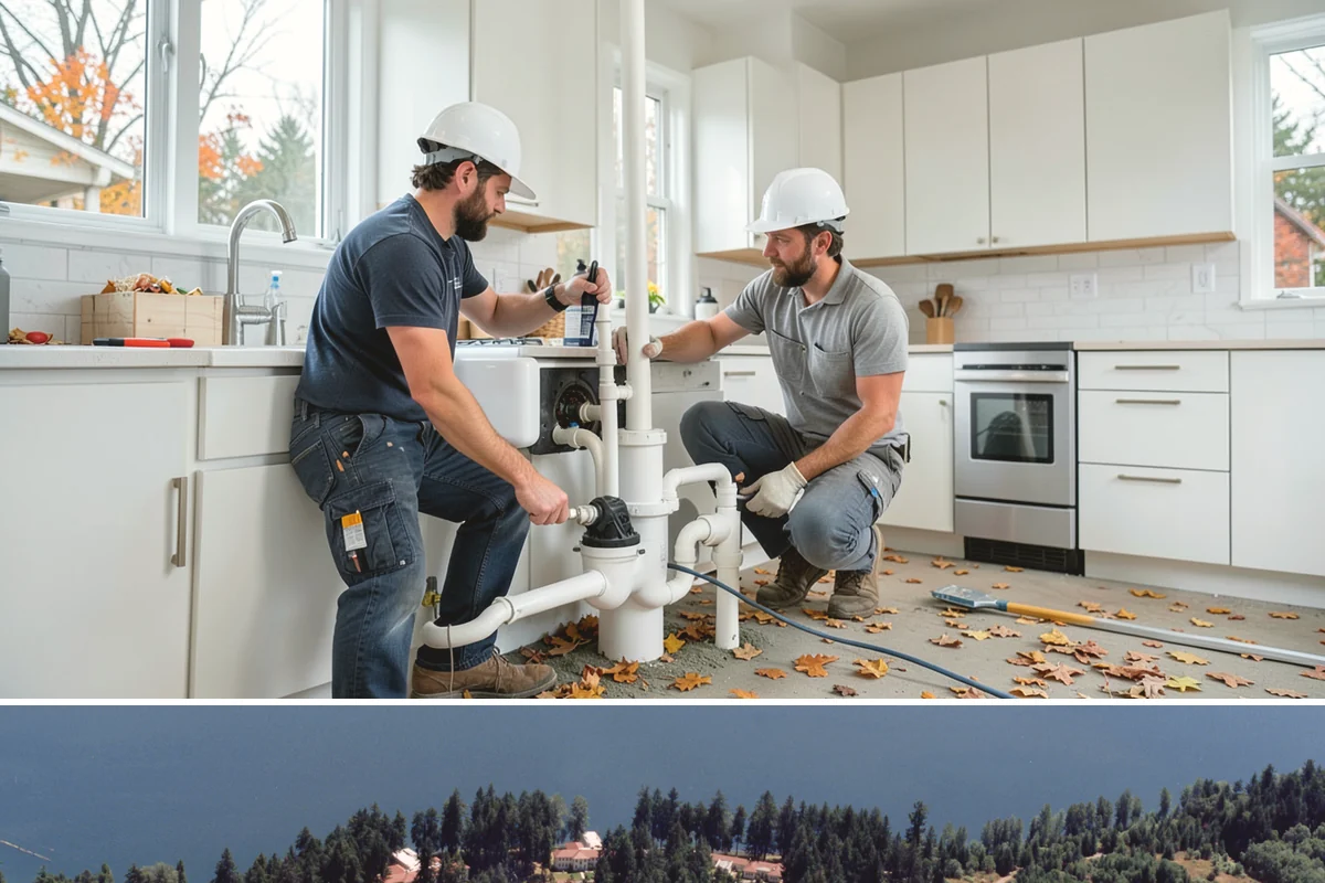 Two-Tone Cabinet Installation in Lakewood, Pierce County, WA - Two-tone installation fits any season and readies a stylish kitchen for holiday hosting when done in fall.