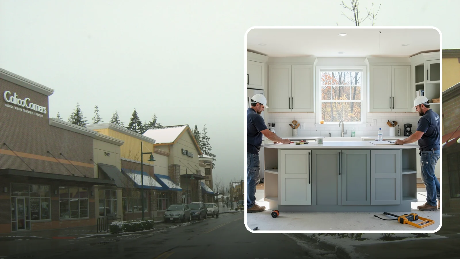 Two-Tone Cabinet Installation in Mill Creek, Snohomish County, WA - Installing cabinetry in two coordinated colors or finishes to create depth and visual interest.