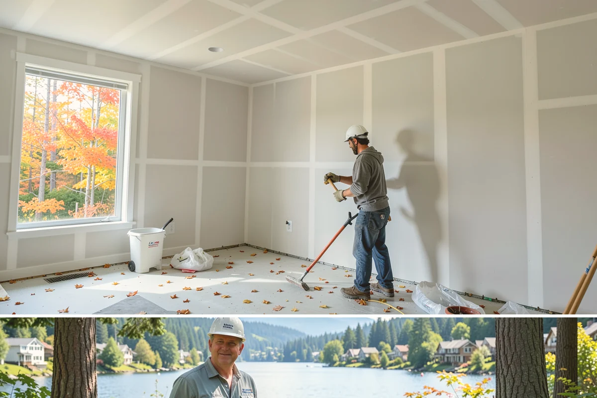 Two-Tone Cabinet Installation in Milton, King County, WA - Two-tone installation fits any season and readies a stylish kitchen for holiday hosting when done in fall.