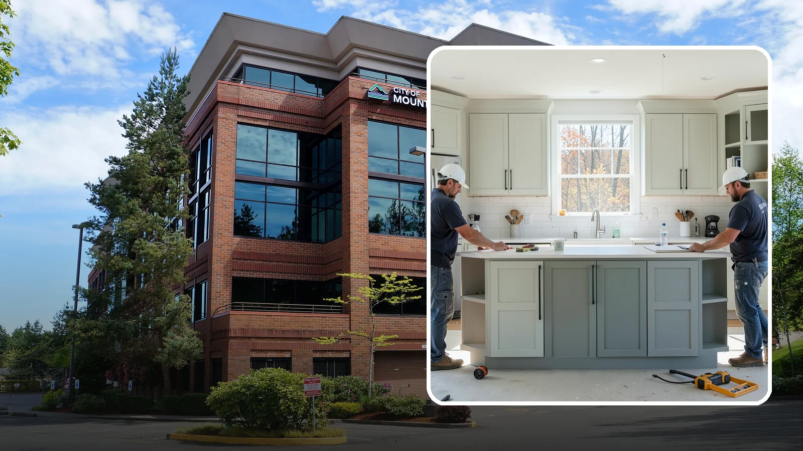 Two-Tone Cabinet Installation in Mountlake Terrace, Snohomish County, WA - Installing cabinetry in two coordinated colors or finishes to create depth and visual interest.
