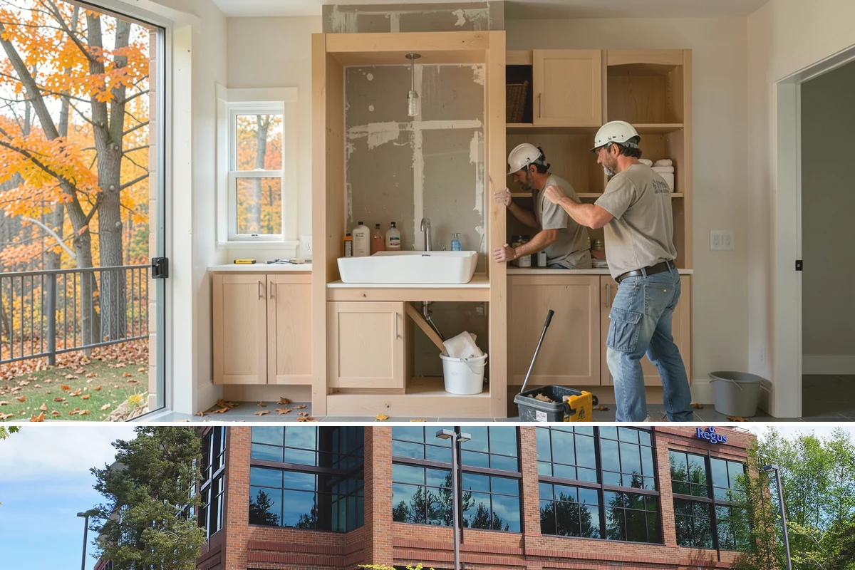 Two-Tone Cabinet Installation in Mountlake Terrace, Snohomish County, WA - Two-tone installation fits any season and readies a stylish kitchen for holiday hosting when done in fall.