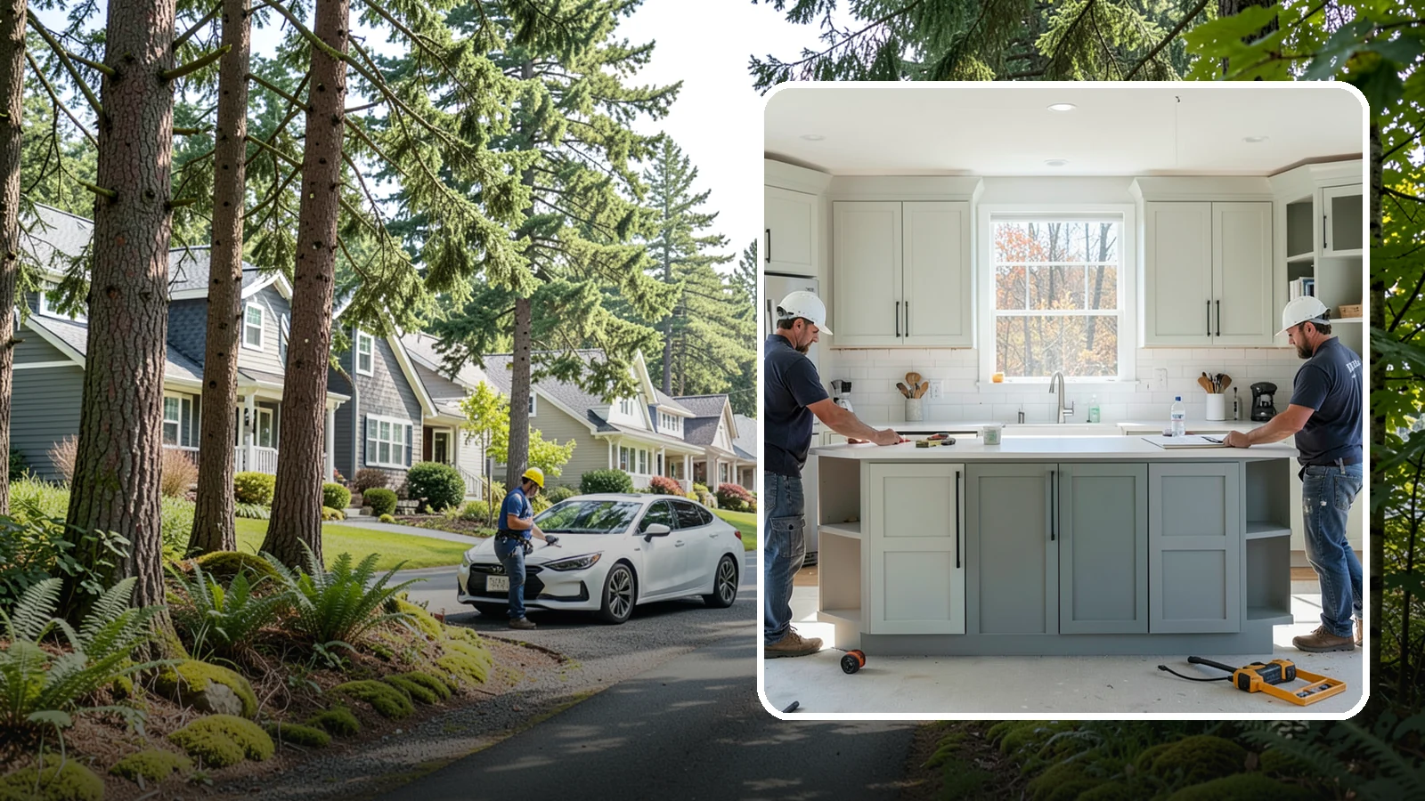 Two-Tone Cabinet Installation in Normandy Park, King County, WA - Installing cabinetry in two coordinated colors or finishes to create depth and visual interest.