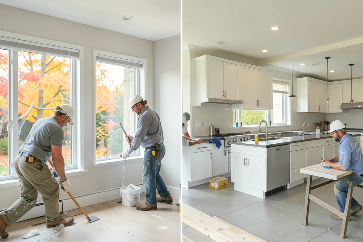 Two-Tone Cabinet Installation in North Bend, King County, WA - Coordinate the two finishes and layout