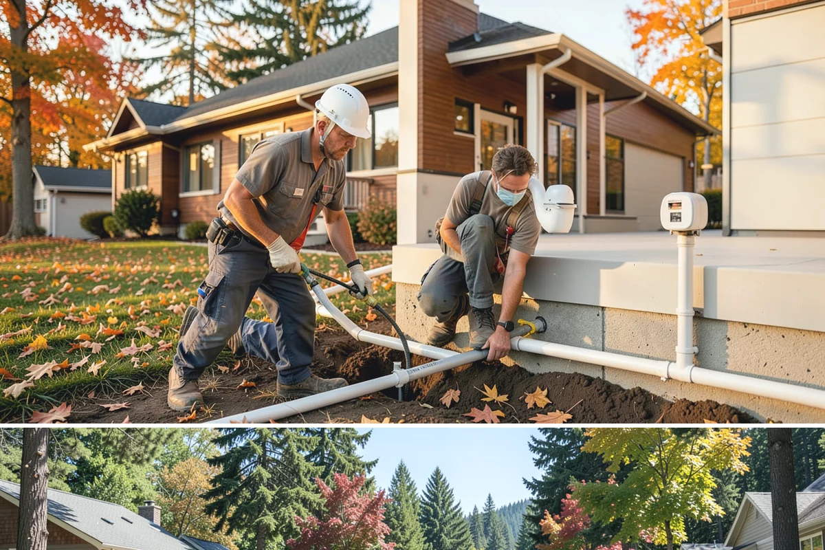 Two-Tone Cabinet Installation in Orting, Pierce County, WA - Two-tone installation fits any season and readies a stylish kitchen for holiday hosting when done in fall.