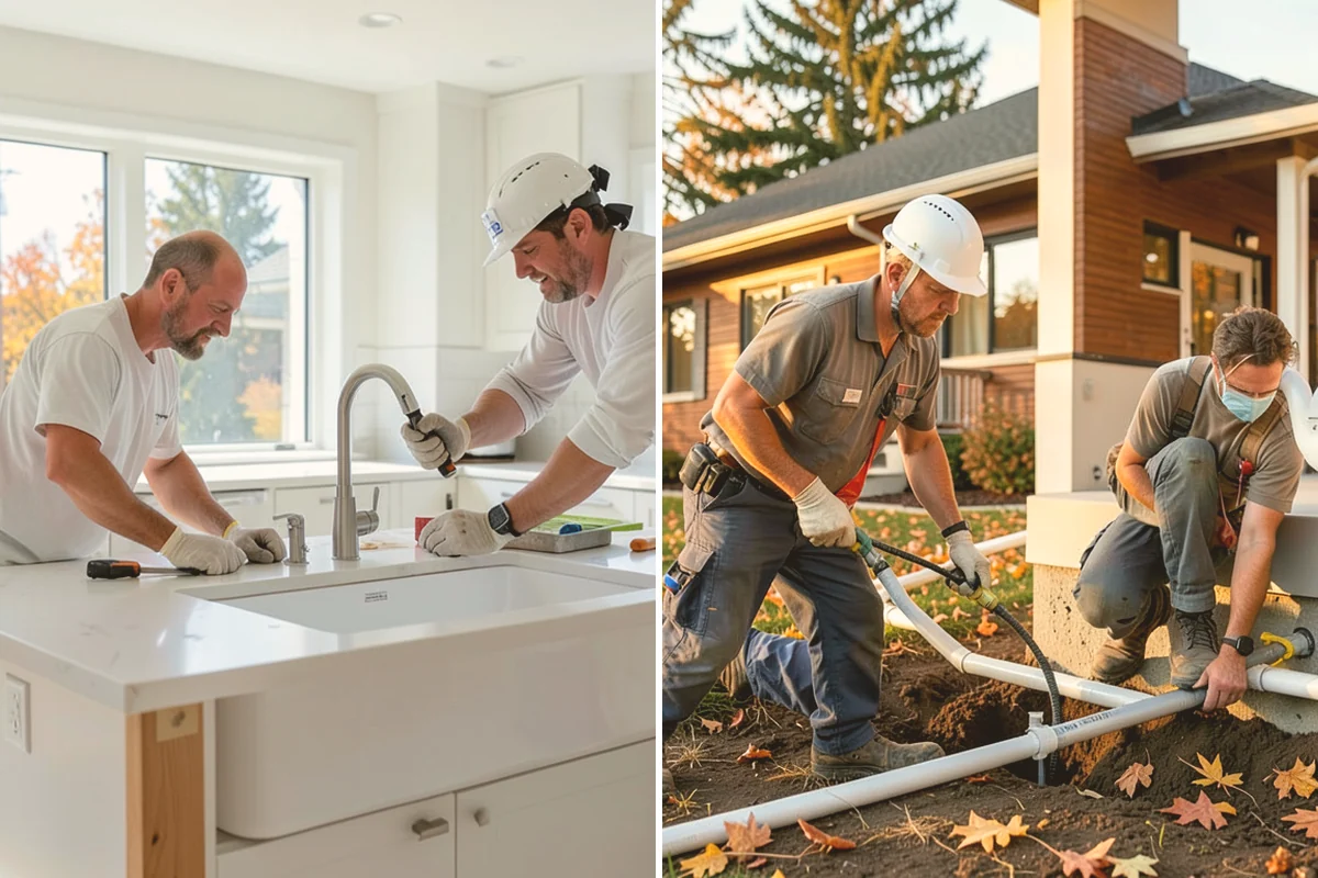 Two-Tone Cabinet Installation in Sammamish, King County, WA - Coordinate the two finishes and layout