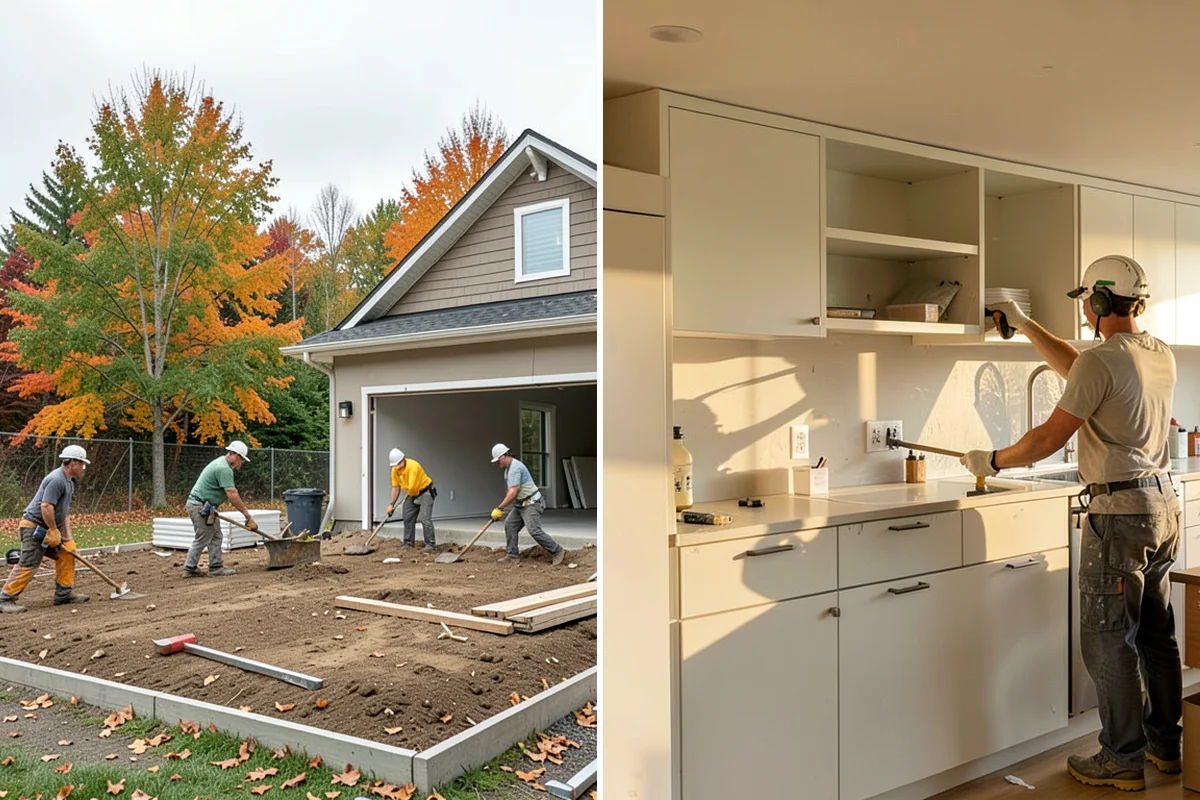Two-Tone Cabinet Installation in Snoqualmie, King County, WA - Coordinate the two finishes and layout