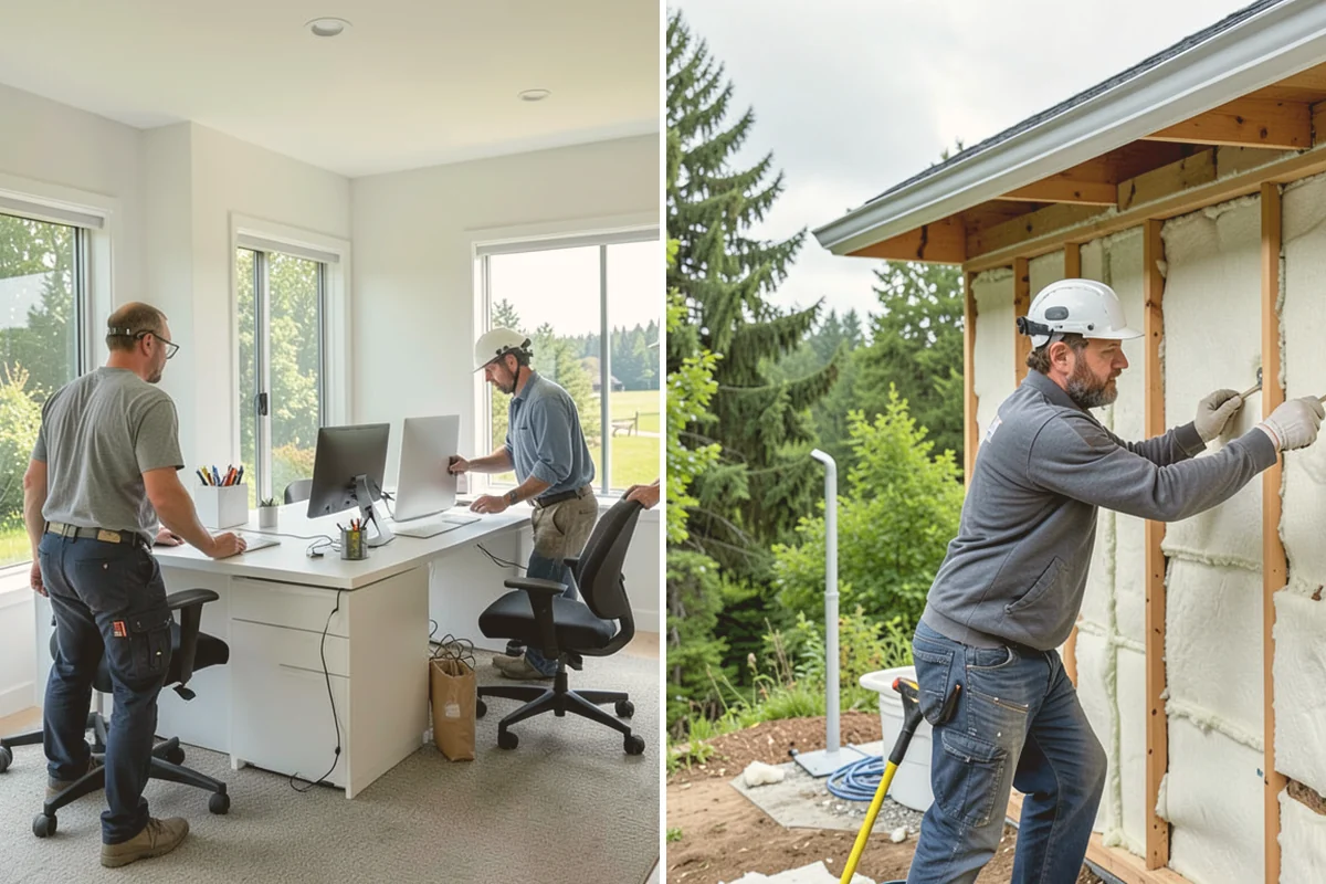 Two-Tone Cabinet Installation in Stanwood, Snohomish County, WA - Coordinate the two finishes and layout