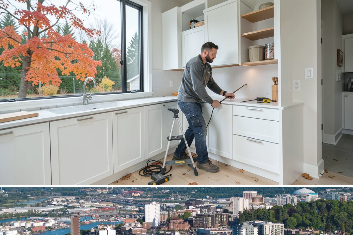 Under-Cabinet Lighting in Tacoma, Pierce County, WA - Adding light before winter makes fall an ideal time to install under-cabinet fixtures.