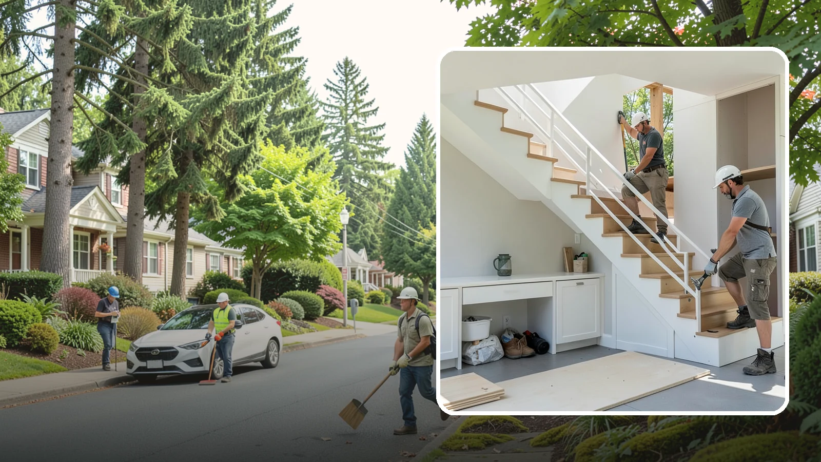 Under-Stair Storage in Beaux Arts Village, King County, WA - We convert unused under-stair space into smart drawers, cabinets, or a tucked-away closet.