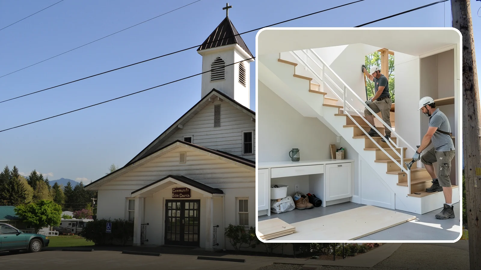 Under-Stair Storage in Concrete, Skagit County, WA - We convert unused under-stair space into smart drawers, cabinets, or a tucked-away closet.