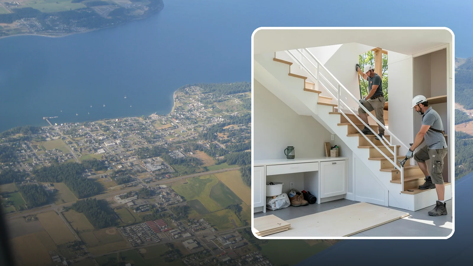 Under-Stair Storage in Coupeville, Island County, WA - We convert unused under-stair space into smart drawers, cabinets, or a tucked-away closet.