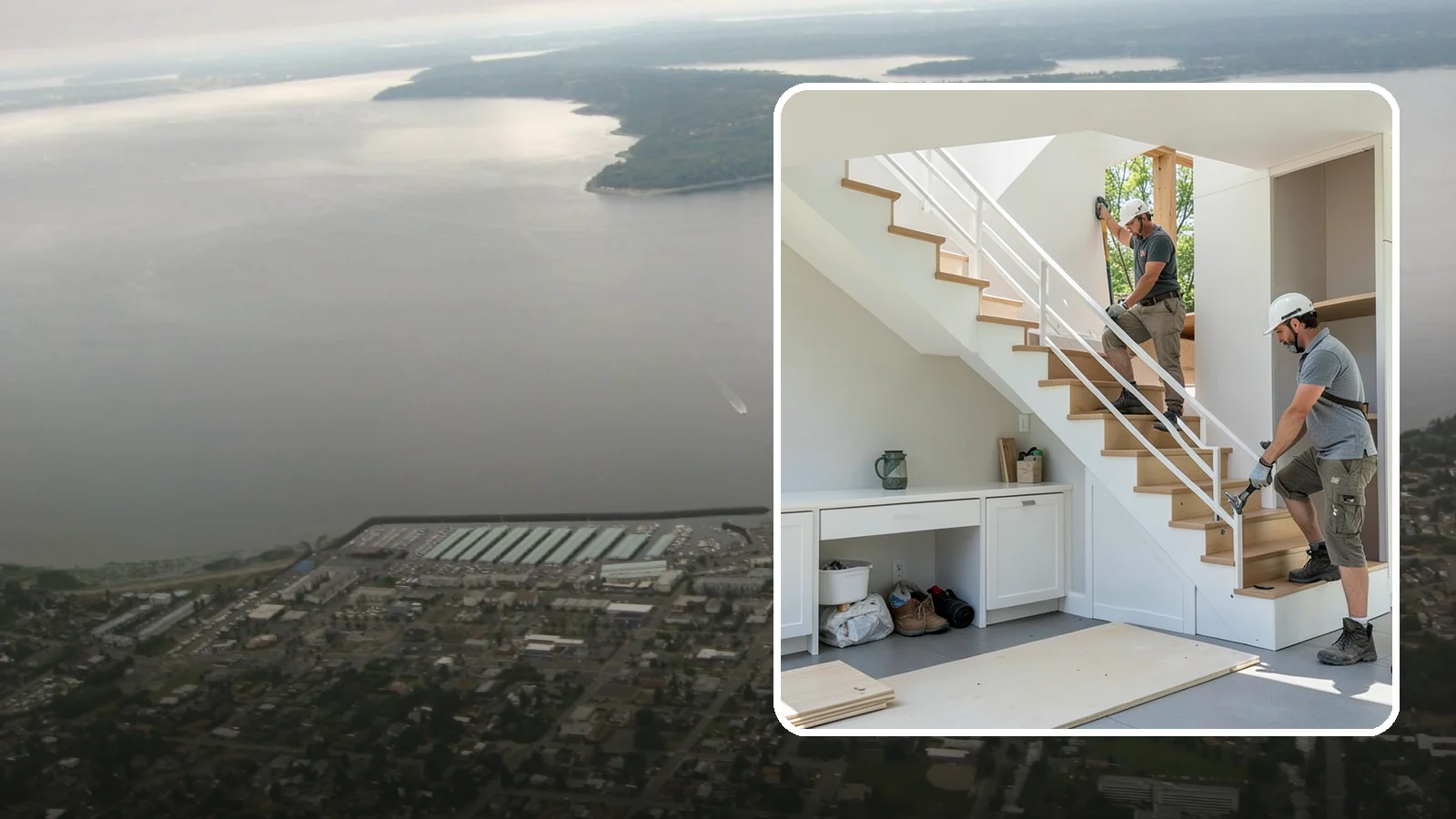 Under-Stair Storage in Des Moines, King County, WA - We convert unused under-stair space into smart drawers, cabinets, or a tucked-away closet.