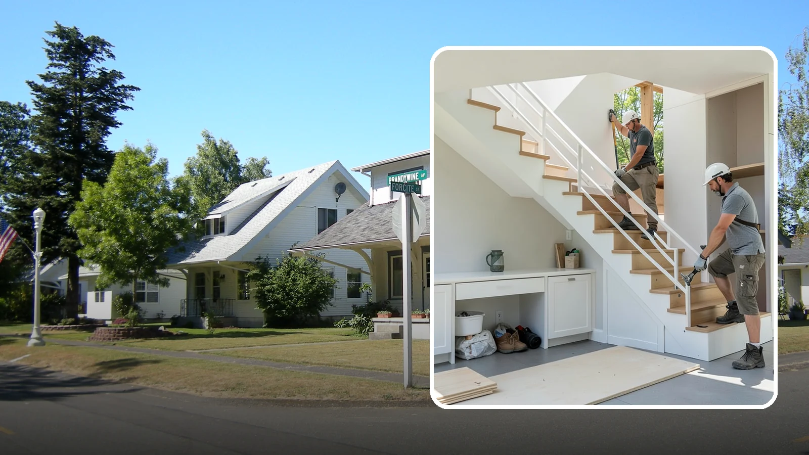 Under-Stair Storage in DuPont, Pierce County, WA - We convert unused under-stair space into smart drawers, cabinets, or a tucked-away closet.