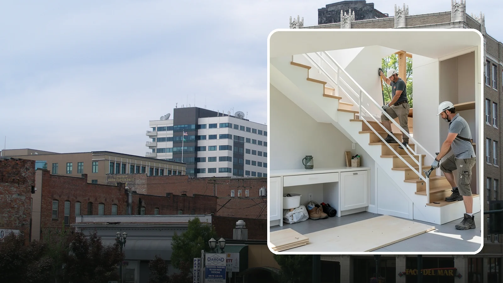 Under-Stair Storage in Everett, Snohomish County, WA - We convert unused under-stair space into smart drawers, cabinets, or a tucked-away closet.