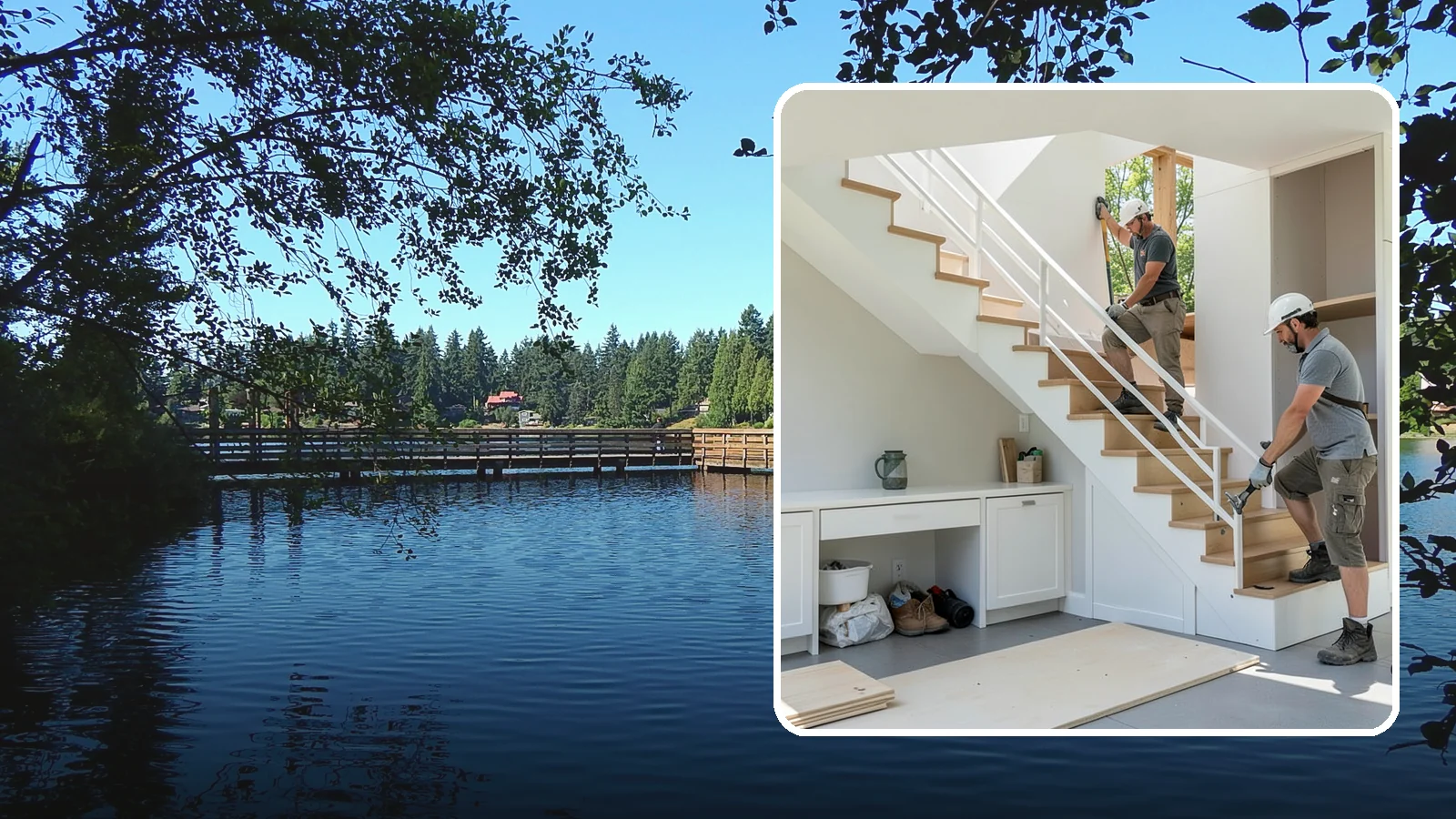 Under-Stair Storage in Federal Way, King County, WA - We convert unused under-stair space into smart drawers, cabinets, or a tucked-away closet.
