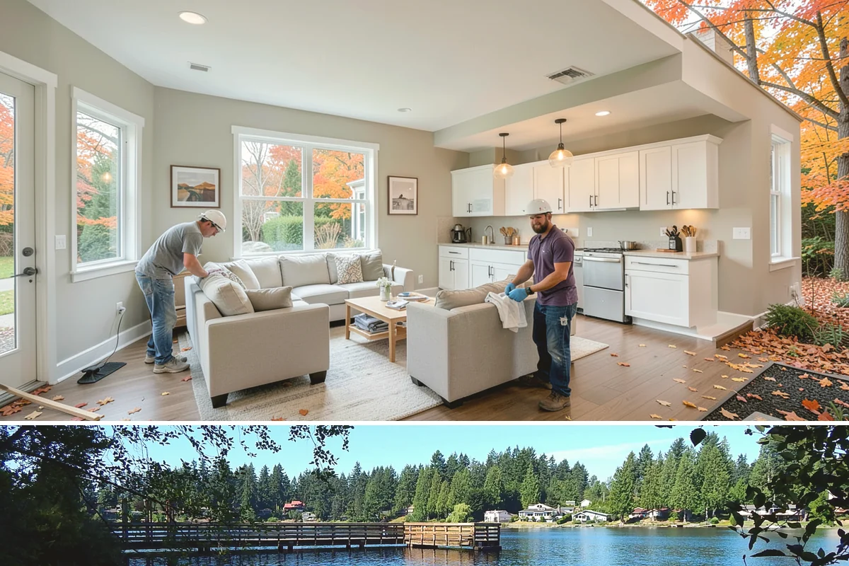 Under-Stair Storage in Federal Way, King County, WA - This tidy interior upgrade can be scheduled any season and is well suited to PNW winter project lists.