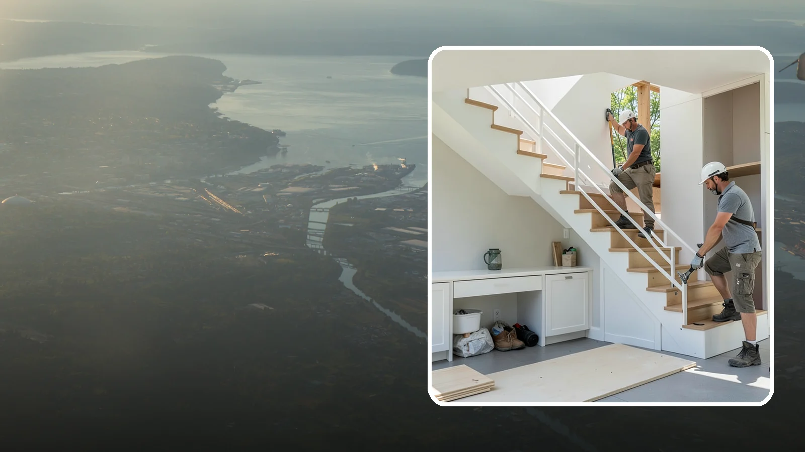 Under-Stair Storage in Fife, Pierce County, WA - We convert unused under-stair space into smart drawers, cabinets, or a tucked-away closet.