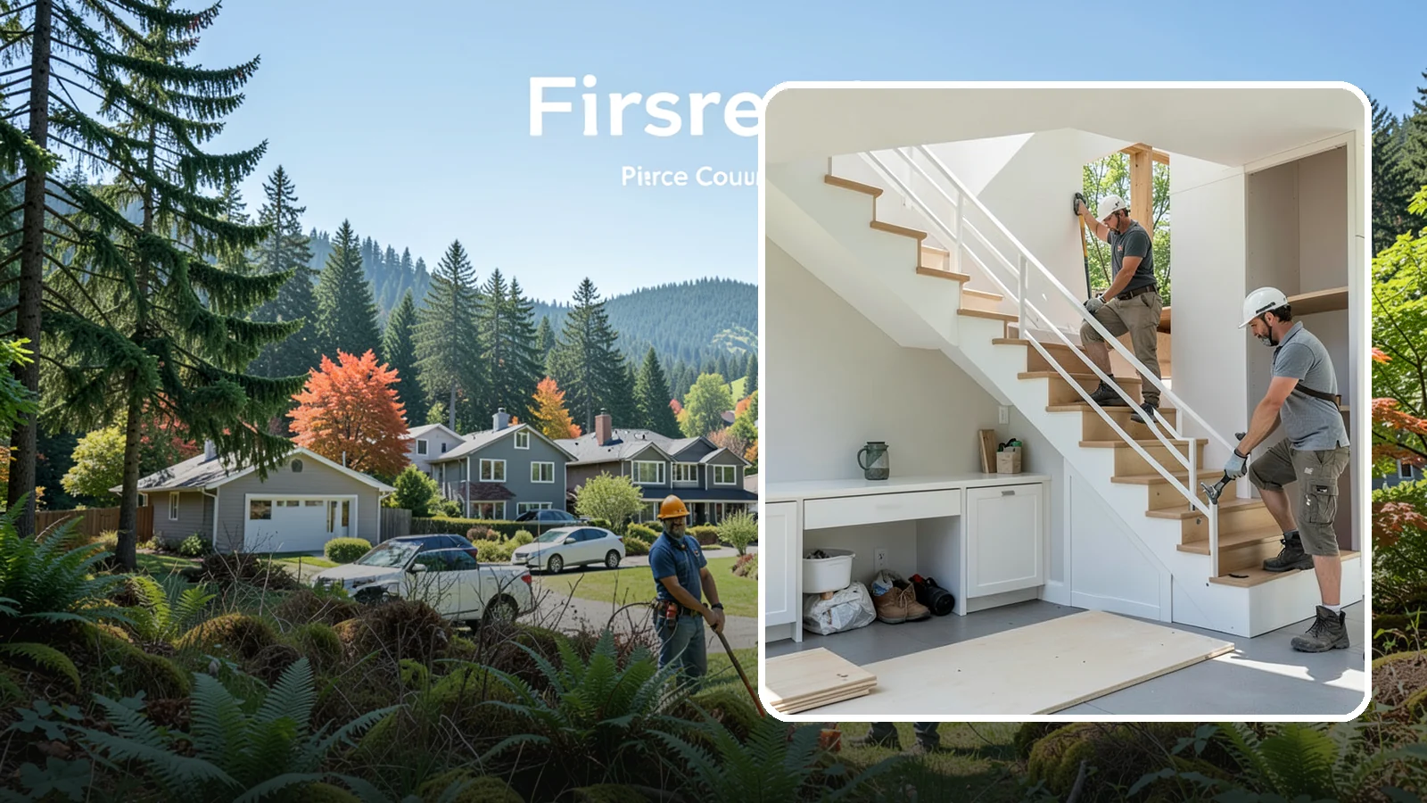 Under-Stair Storage in Fircrest, Pierce County, WA - We convert unused under-stair space into smart drawers, cabinets, or a tucked-away closet.
