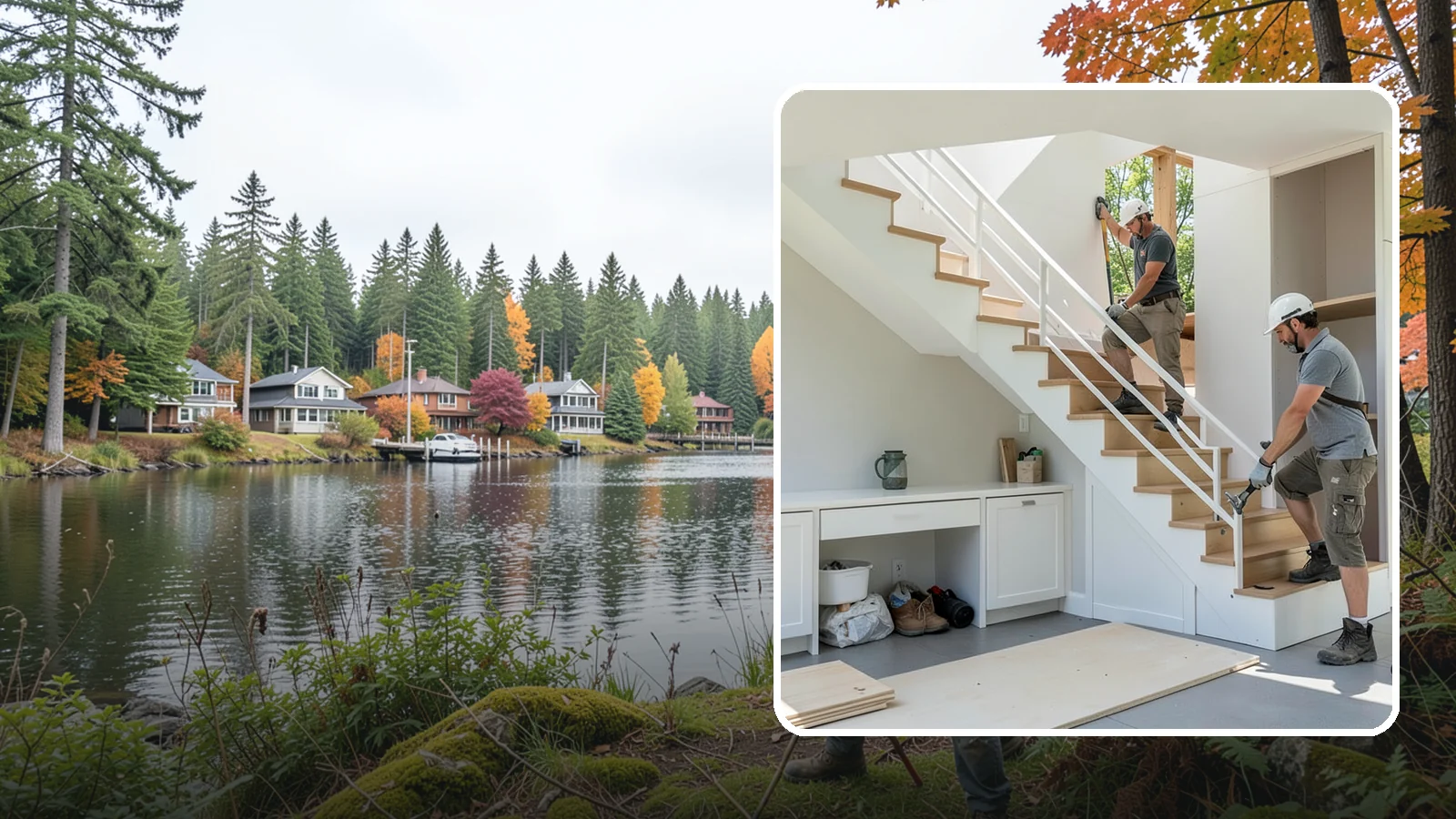 Under-Stair Storage in La Conner, Skagit County, WA - We convert unused under-stair space into smart drawers, cabinets, or a tucked-away closet.