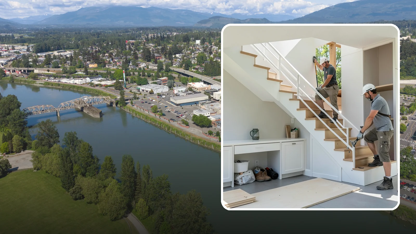 Under-Stair Storage in Mount Vernon, Skagit County, WA - We convert unused under-stair space into smart drawers, cabinets, or a tucked-away closet.
