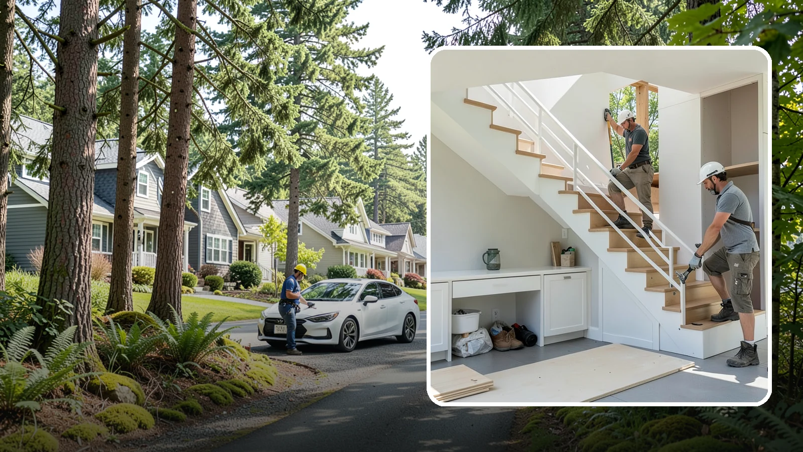Under-Stair Storage in Normandy Park, King County, WA - We convert unused under-stair space into smart drawers, cabinets, or a tucked-away closet.