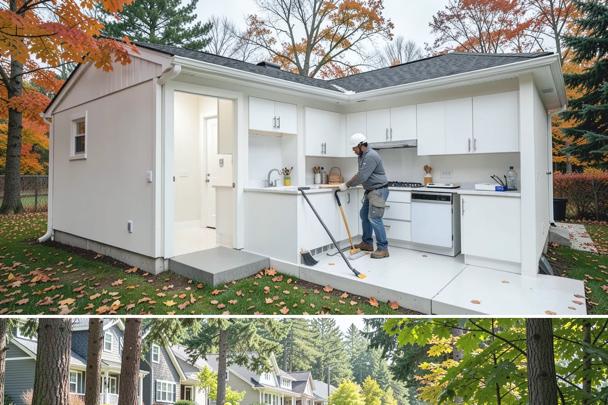 Under-Stair Storage in Normandy Park, King County, WA - This tidy interior upgrade can be scheduled any season and is well suited to PNW winter project lists.