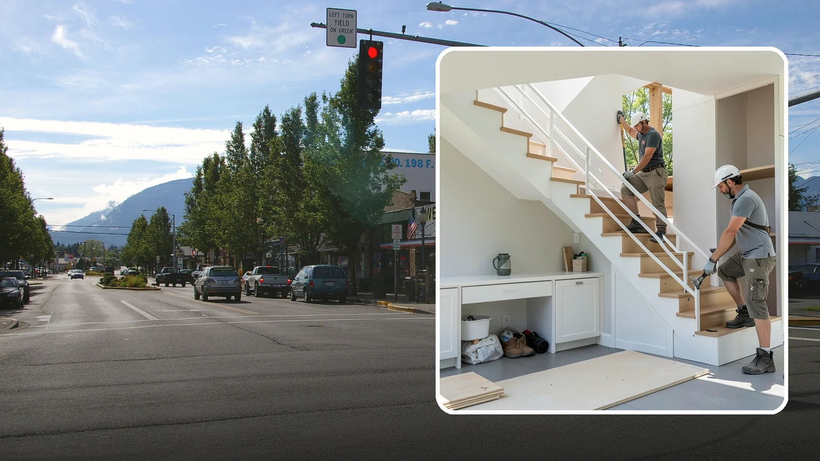 Under-Stair Storage in North Bend, King County, WA - We convert unused under-stair space into smart drawers, cabinets, or a tucked-away closet.