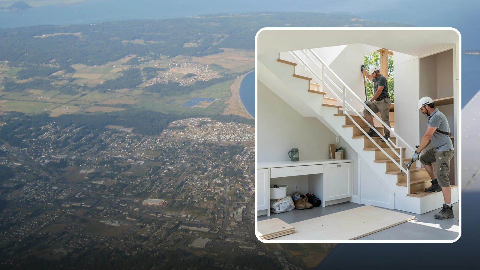 Under-Stair Storage in Oak Harbor, Island County, WA - We convert unused under-stair space into smart drawers, cabinets, or a tucked-away closet.