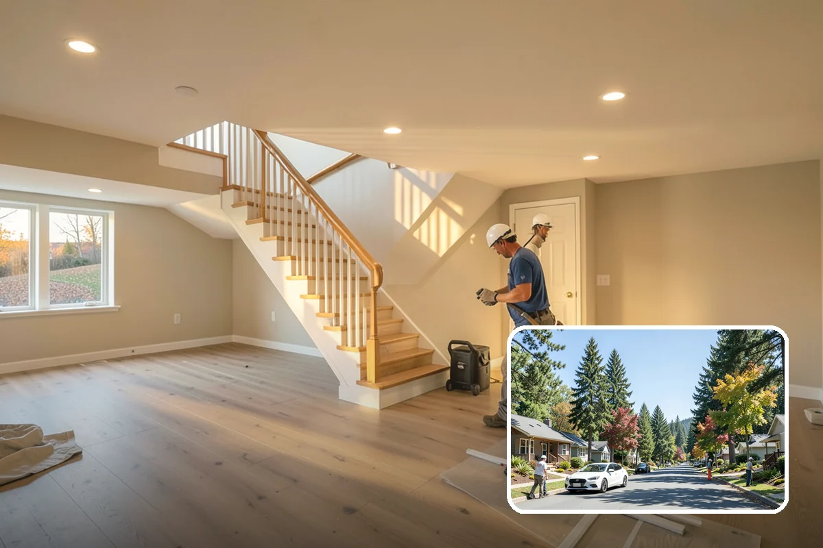 Under-Stair Storage in Orting, Pierce County, WA - Reclaimed storage from an otherwise dead space