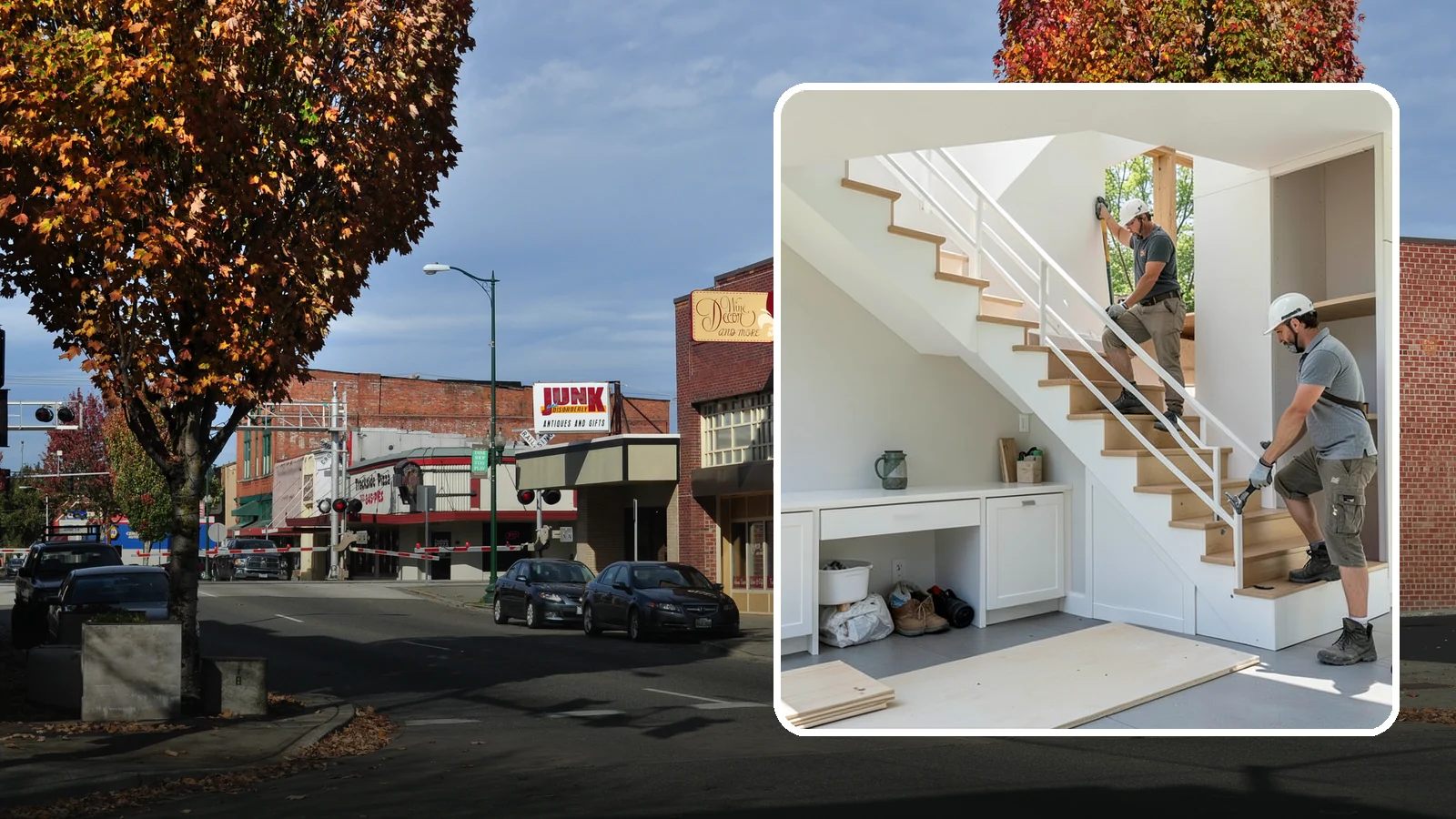 Under-Stair Storage in Puyallup, Pierce County, WA - We convert unused under-stair space into smart drawers, cabinets, or a tucked-away closet.
