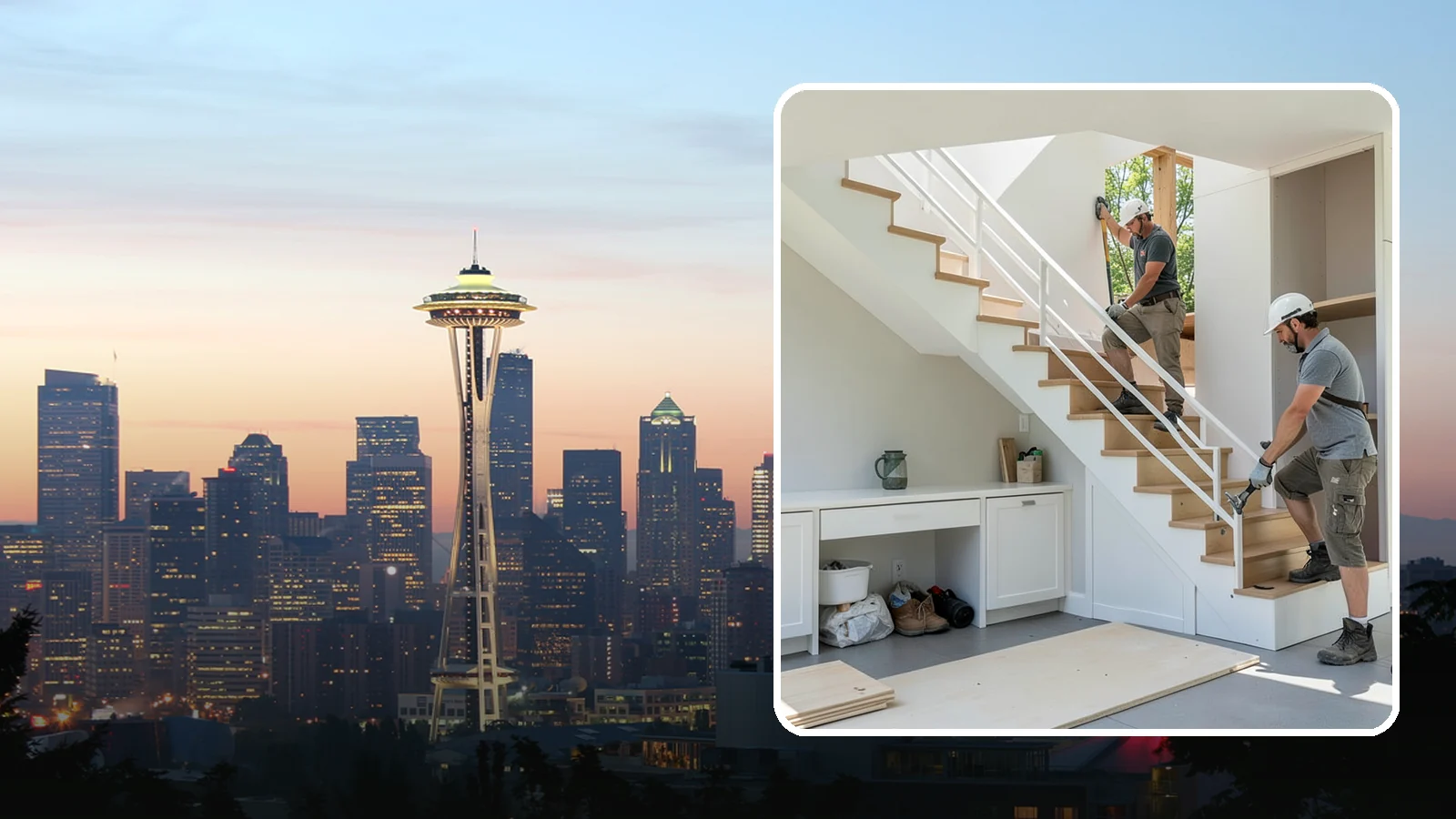Under-Stair Storage in Seattle, King County, WA - We convert unused under-stair space into smart drawers, cabinets, or a tucked-away closet.
