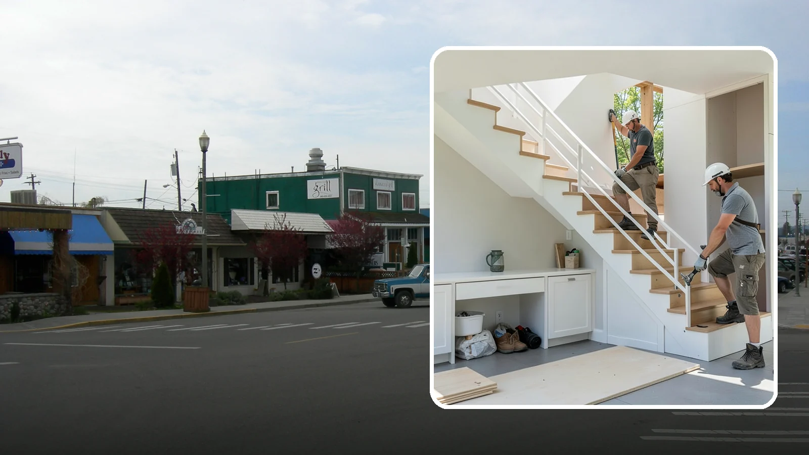 Under-Stair Storage in Stanwood, Snohomish County, WA - We convert unused under-stair space into smart drawers, cabinets, or a tucked-away closet.