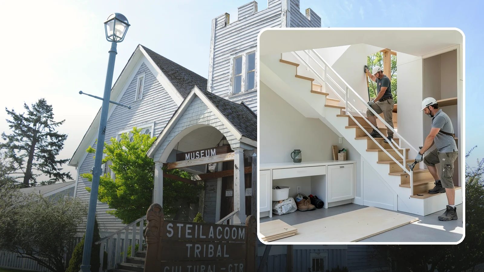 Under-Stair Storage in Steilacoom, Pierce County, WA - We convert unused under-stair space into smart drawers, cabinets, or a tucked-away closet.