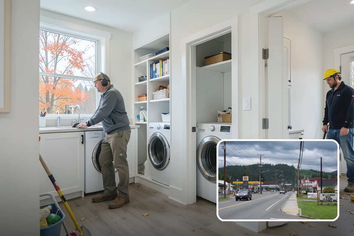 Utility Room Remodeling in Granite Falls, Snohomish County, WA - Better organization for tools, supplies, and cleaning gear
