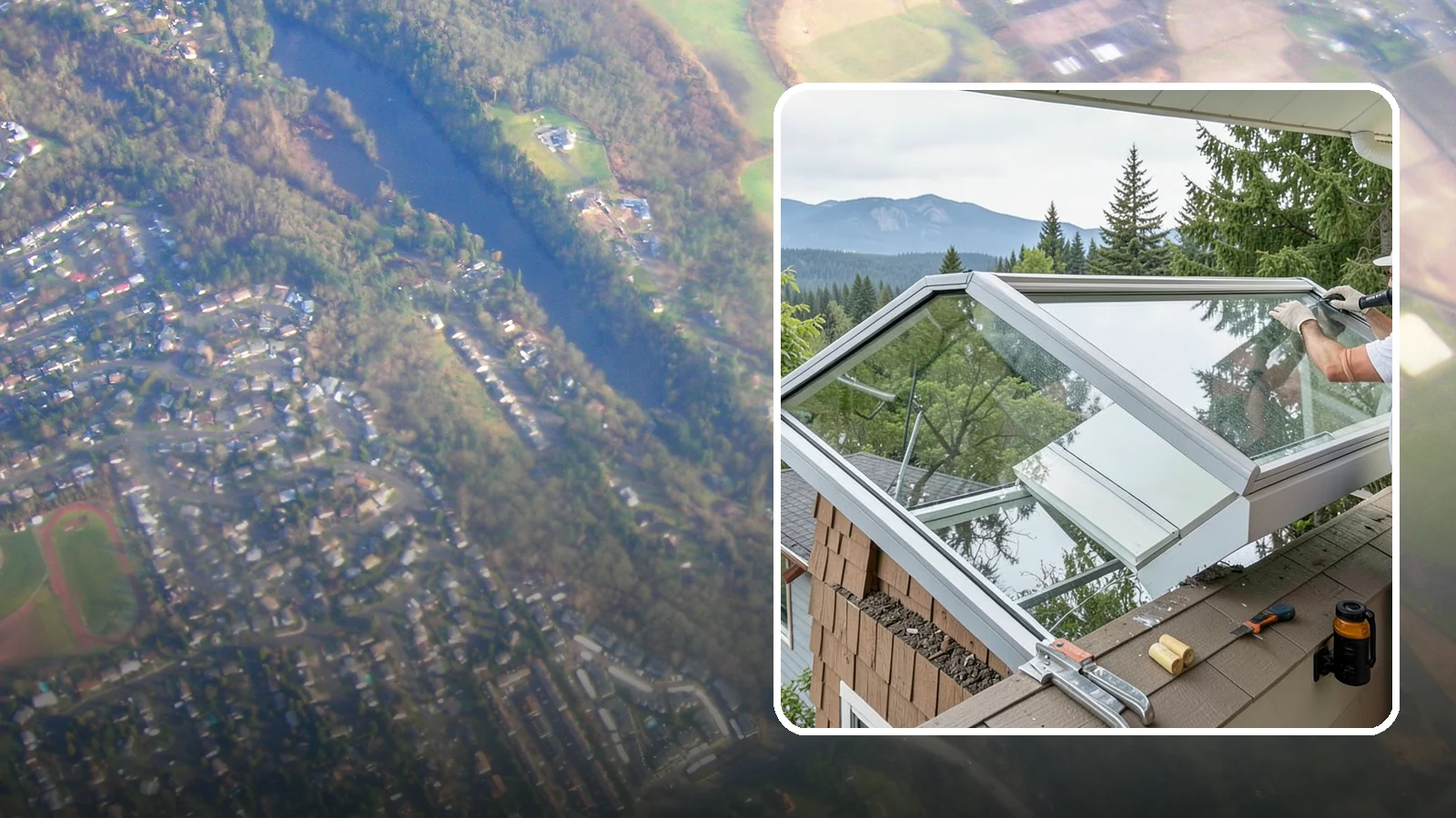 Venting Skylight Installation in Algona, King County, WA - Operable skylights that add natural light and release heat and moisture from kitchens and baths.