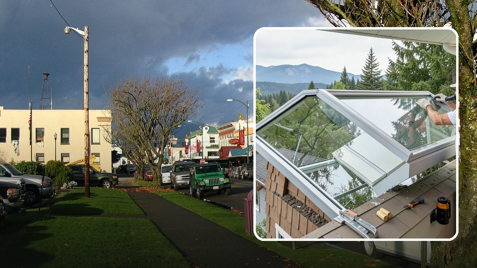 Venting Skylight Installation in Arlington, Snohomish County, WA - Operable skylights that add natural light and release heat and moisture from kitchens and baths.
