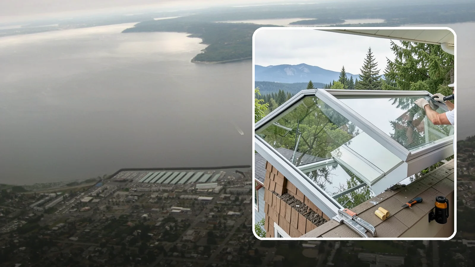 Venting Skylight Installation in Des Moines, King County, WA - Operable skylights that add natural light and release heat and moisture from kitchens and baths.