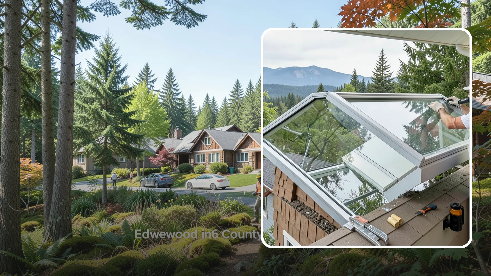 Venting Skylight Installation in Edgewood, Pierce County, WA - Operable skylights that add natural light and release heat and moisture from kitchens and baths.