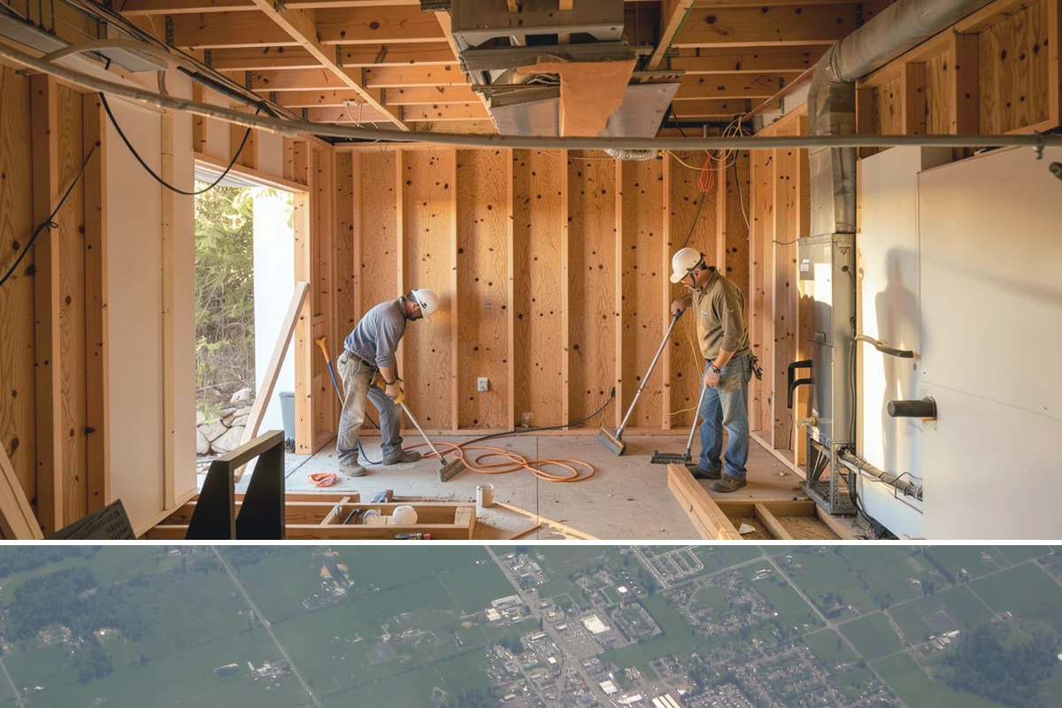 Venting Skylight Installation in Enumclaw, King County, WA - We install venting skylights during dry weather so the opening and flashing stay protected until sealed.