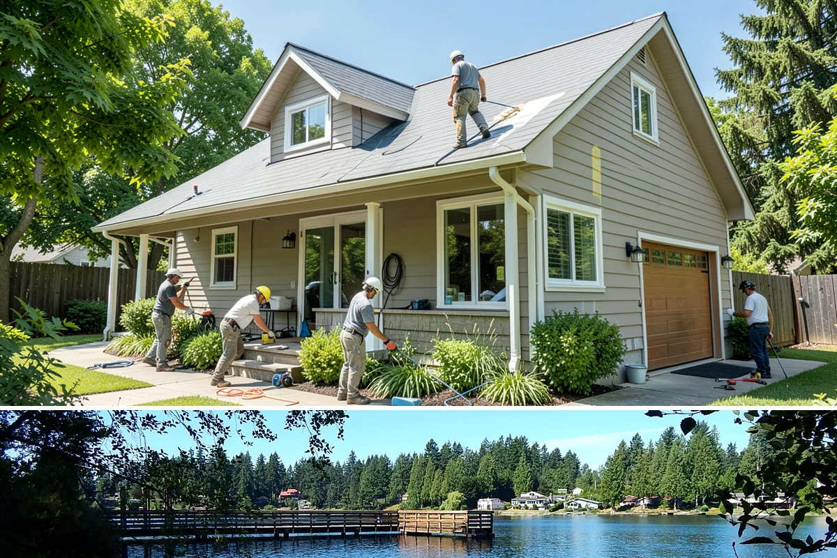 Venting Skylight Installation in Federal Way, King County, WA - We install venting skylights during dry weather so the opening and flashing stay protected until sealed.