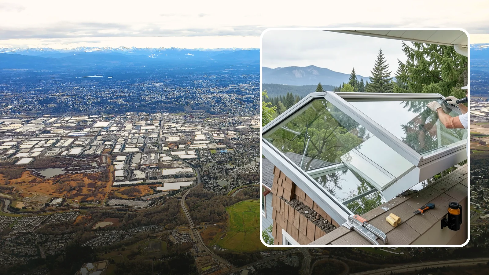 Venting Skylight Installation in Kent, King County, WA - Operable skylights that add natural light and release heat and moisture from kitchens and baths.