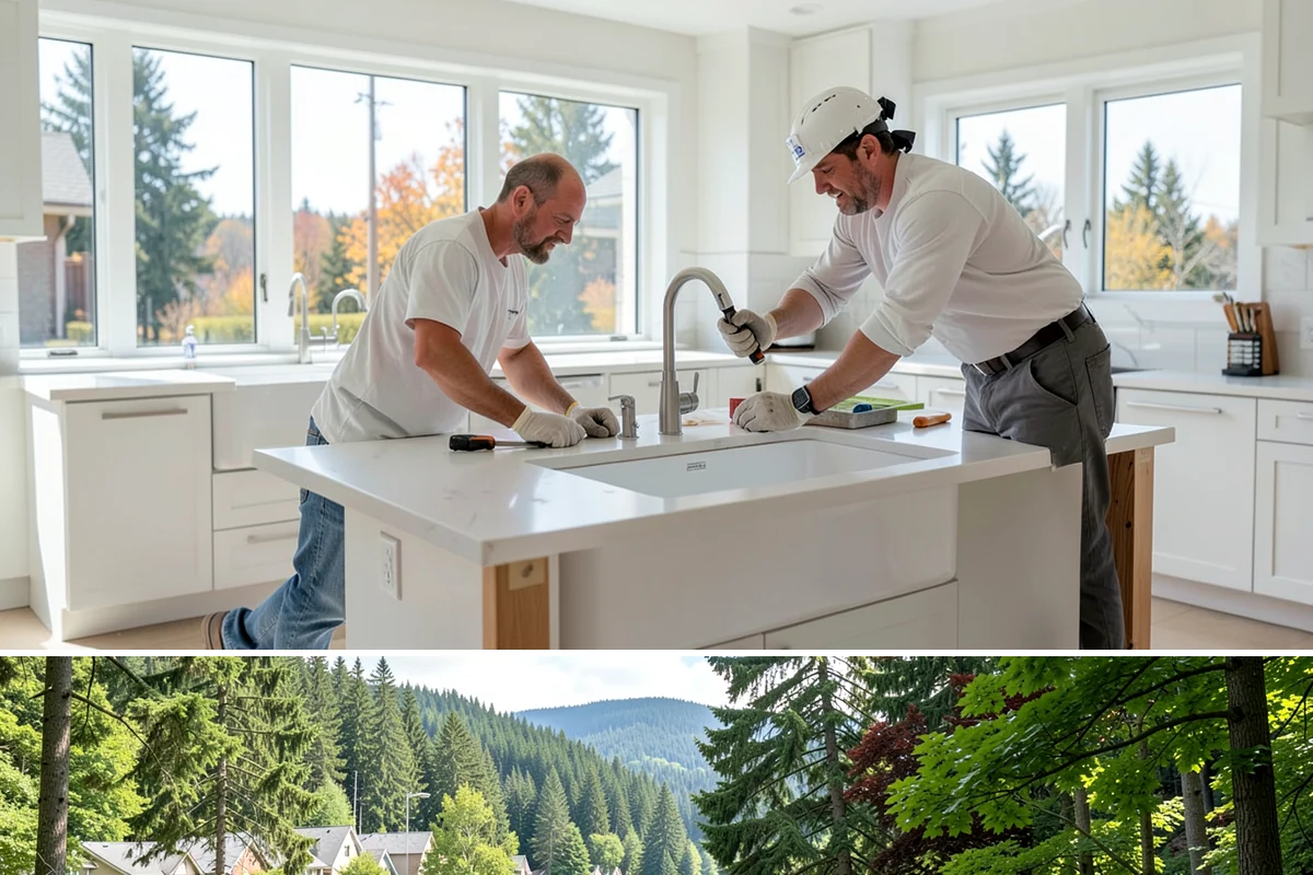 Venting Skylight Installation in Lake Forest Park, King County, WA - We install venting skylights during dry weather so the opening and flashing stay protected until sealed.