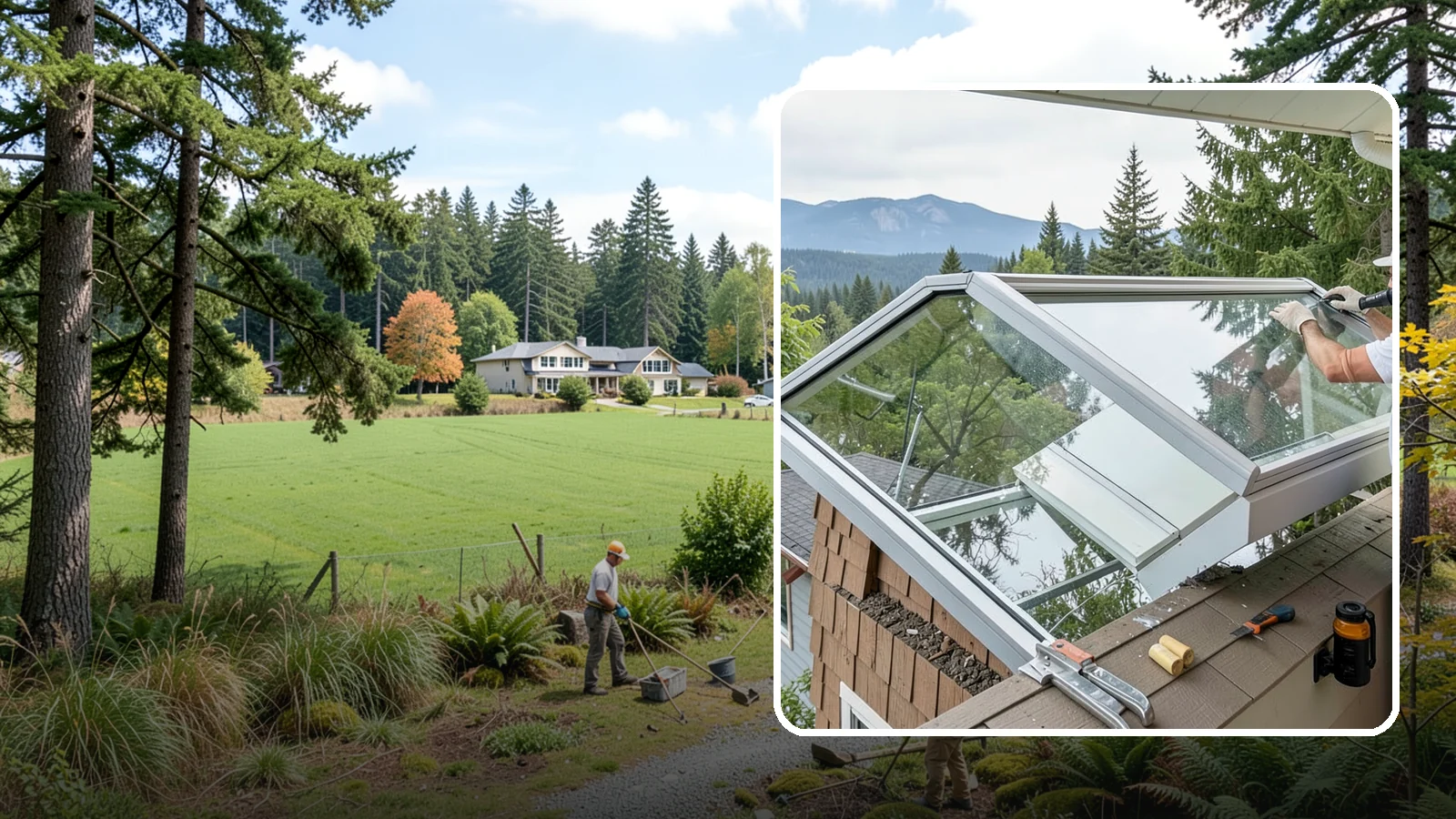 Venting Skylight Installation in Lyman, Skagit County, WA - Operable skylights that add natural light and release heat and moisture from kitchens and baths.