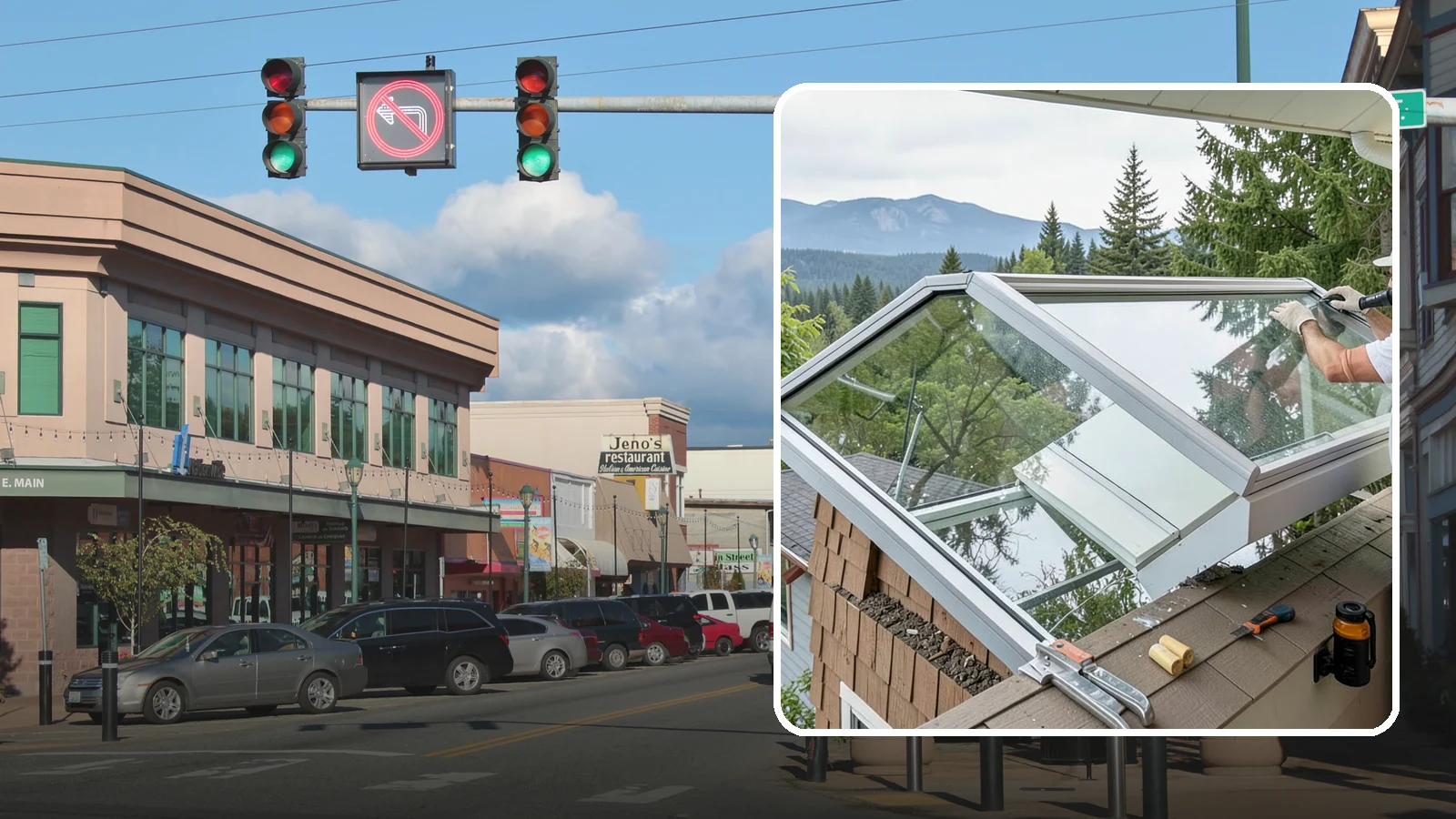 Venting Skylight Installation in Monroe, Snohomish County, WA - Operable skylights that add natural light and release heat and moisture from kitchens and baths.