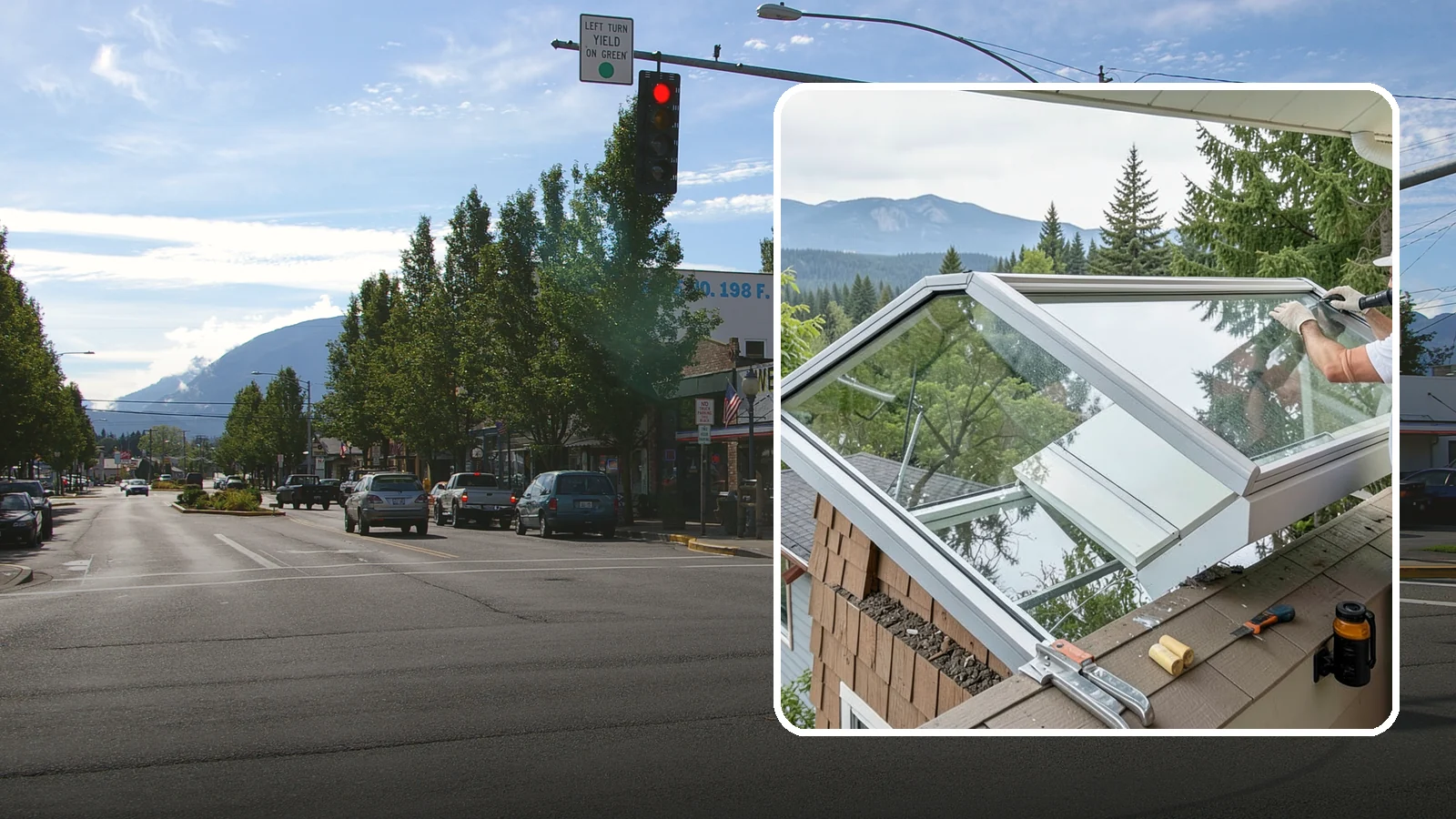 Venting Skylight Installation in North Bend, King County, WA - Operable skylights that add natural light and release heat and moisture from kitchens and baths.