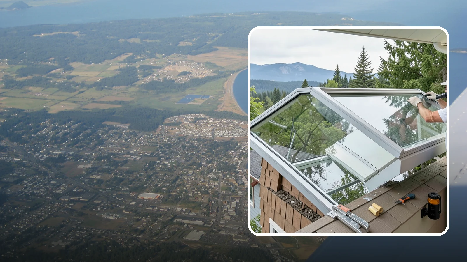 Venting Skylight Installation in Oak Harbor, Island County, WA - Operable skylights that add natural light and release heat and moisture from kitchens and baths.