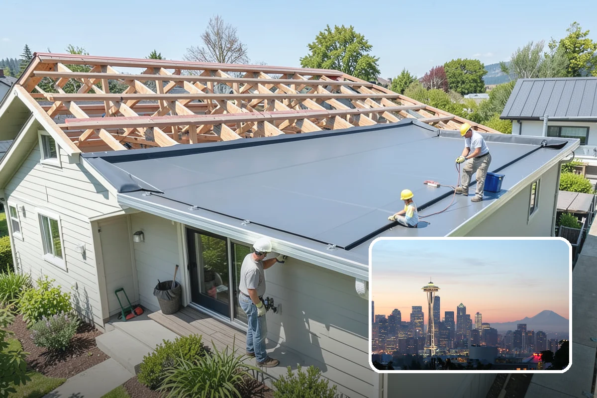 Venting Skylight Installation in Seattle, King County, WA - Combines daylight with active ventilation
