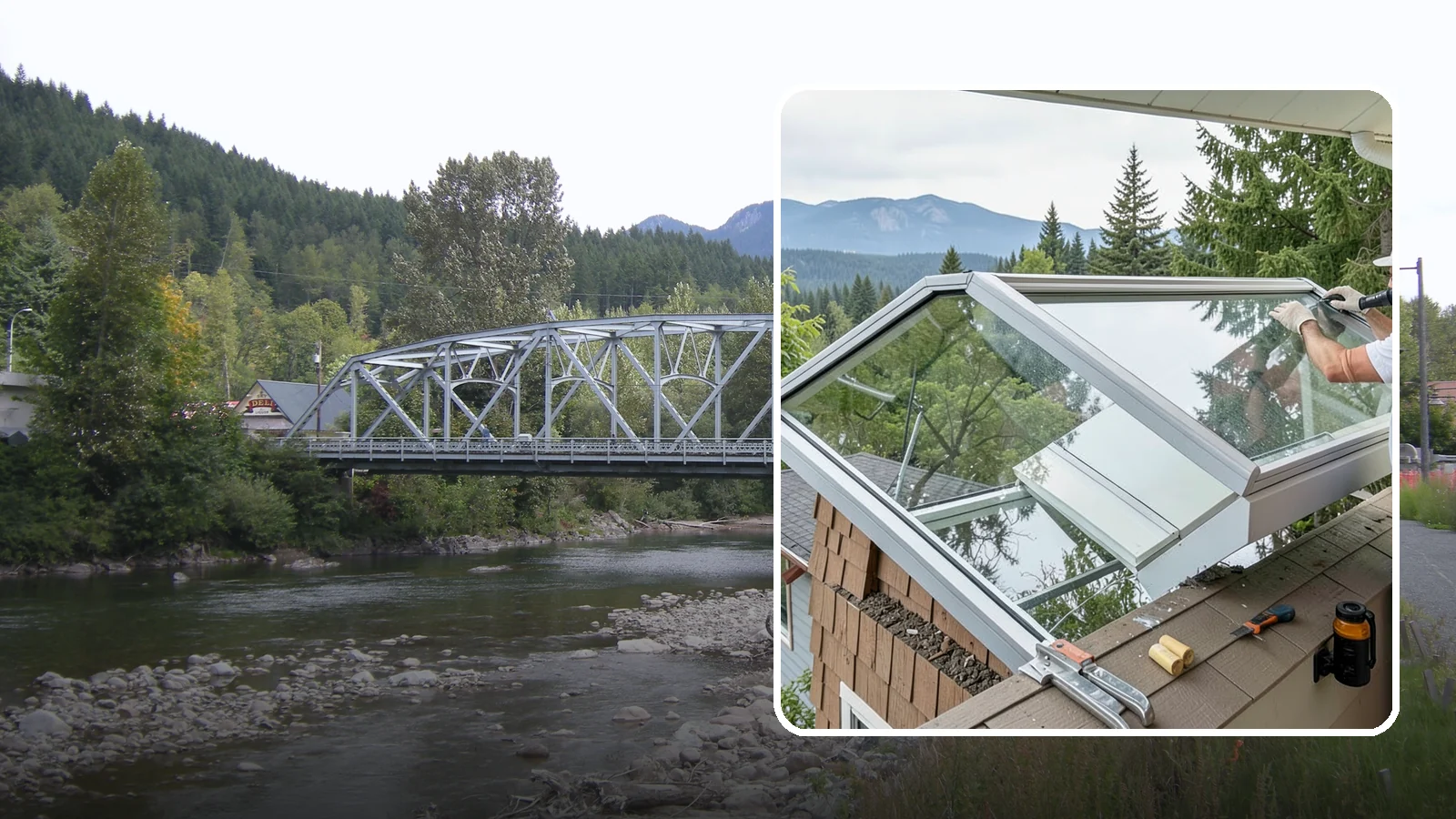 Venting Skylight Installation in Skykomish, King County, WA - Operable skylights that add natural light and release heat and moisture from kitchens and baths.